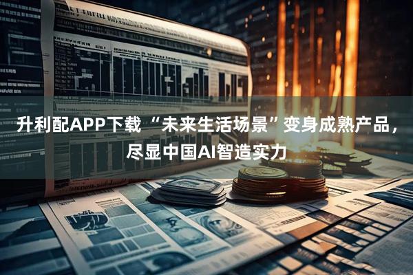 升利配APP下载 “未来生活场景”变身成熟产品，尽显中国AI智造实力